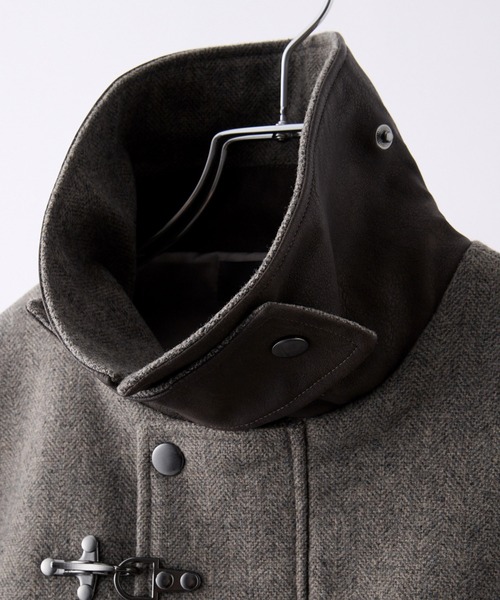 【CLEL】ウールブレンド ヘリンボーンツイードファイヤーマンブルゾン CLEL | 【CLEL】Wool Blend Herringbone Tweed Fireman Blouson