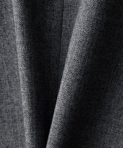 CLEL | 【CLEL】Wool Blend Herringbone Tweed Fireman Blouson 