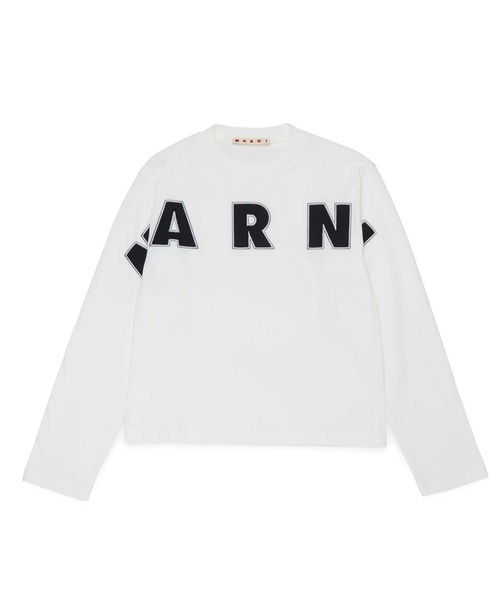 MARNI 長袖Tシャツ kids10Y MARNI | MARNI（マルニ）Kids & Junior ロゴ長袖Tシャツカットソー
