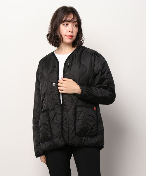 UNIVERSAL OVERALL ブラック キルティングジャケット