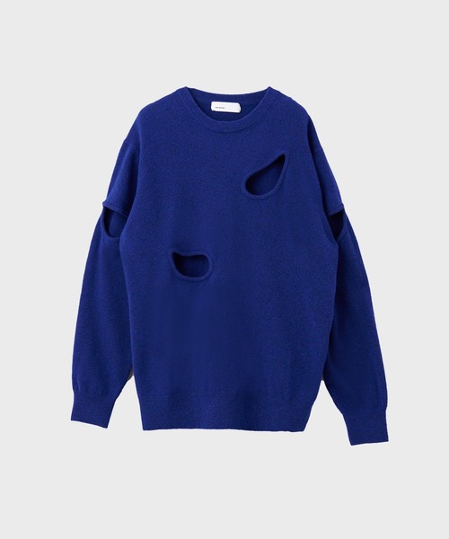 美品TOGA Hole Knit Pullover グレー TOGA VIRILIS(トーガ ビリリース)のHole knit pullover GRAYの