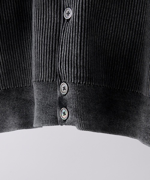 CLEL | 【CLEL】Basic/Spray Rib Knit Shirt Cardigan / ベーシック