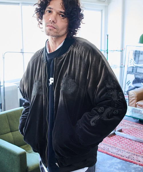 ADAM PATEK | ADAMPATEK/aging reversible souvenir jacket/エイジング