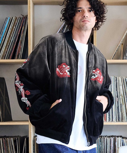 ADAM PATEK | ADAMPATEK/aging reversible souvenir jacket