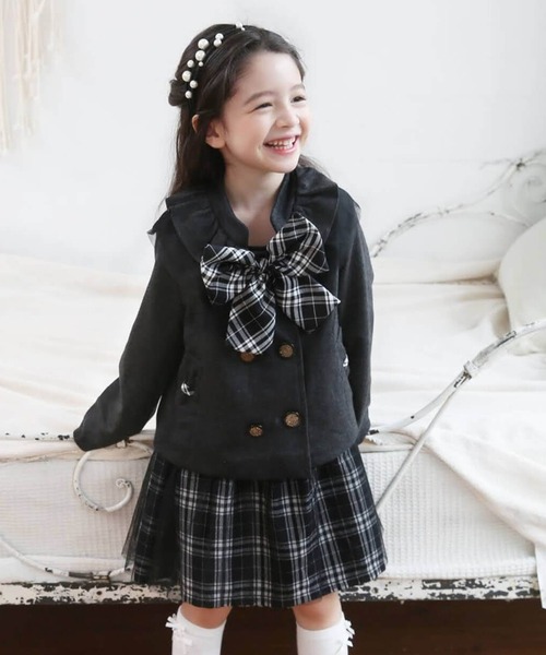 RORA | レトロ ツイード スカート & ジャケット 上下セット - Buyee