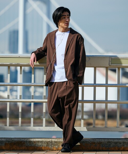 RADIALL スラックス地 サマー セットアップ ジャケット イージーパンツ JOURNAL STANDARD relume（ジャーナルスタンダード レリューム