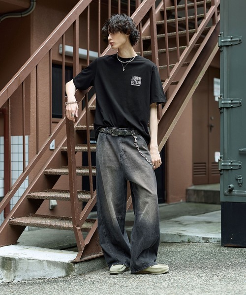 BLEME | ヴィンテージ加工 カーブデニムパンツ - Buyee, an Online