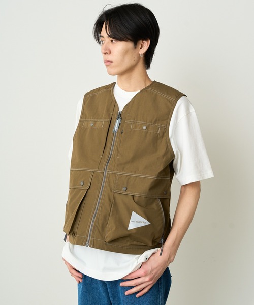 and wander (utility pocket vest ) ベスト 美品 and-wander-utility-pocket-vest