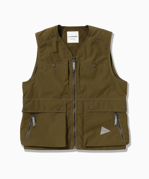 And wander ベスト and wander × Maison Kitsune アンドワンダー メゾンキツネ