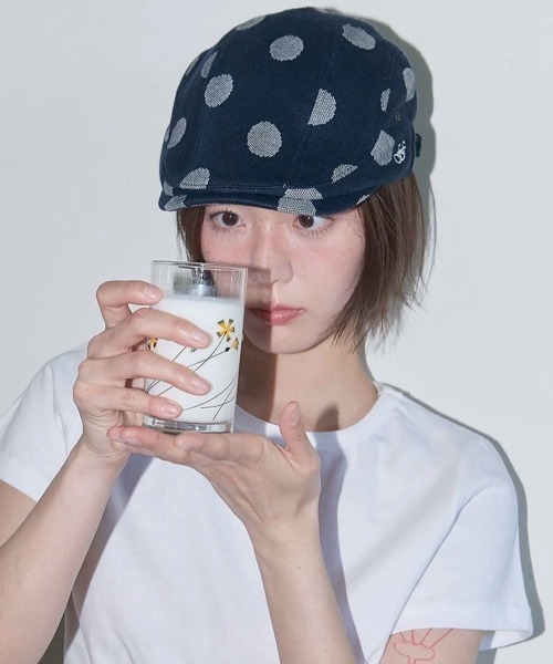 [FANCY CLUB] Angel Dot Hunting Cap /追跡付 FANCY CLUB | 【FANCY CLUB】Angel Dot Hunting Cap - Buyee, an