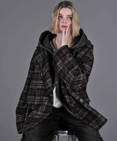 ADRER | TR w cloth loose tailored double jacket / TRダブルクロス