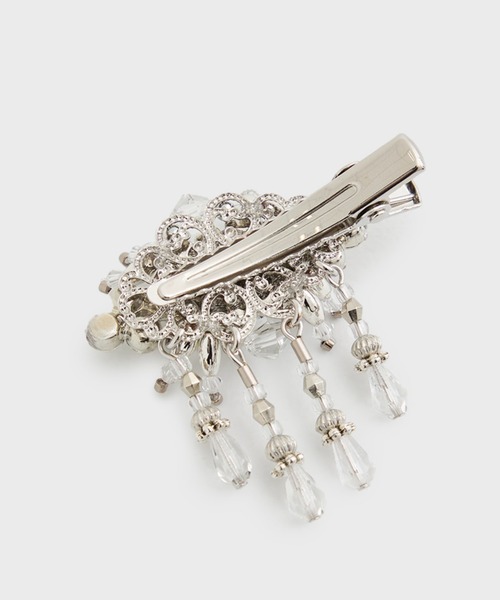 ヘアアクセサリー tanakadaisuke crystal hair clip left crystal hair clip left(FREE SILVER): tanakadaisuke: WOMENS