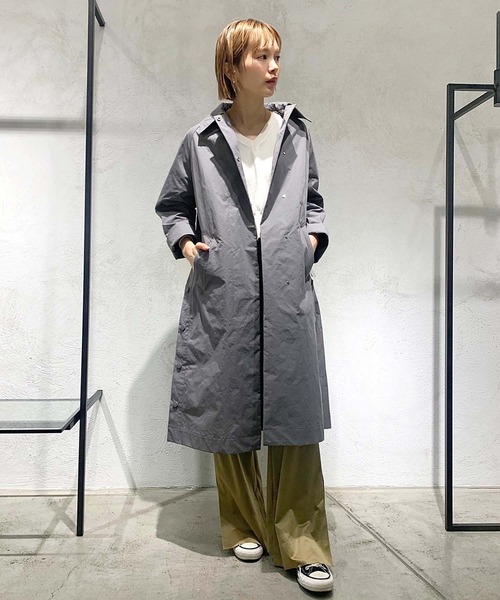 DRESSLAVE soutien collar roll up coat 【公式通販】