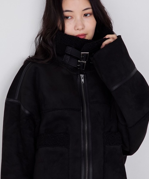 FORKSY. | 【forksy.】ヴィンテージライクショート丈フェイクボア