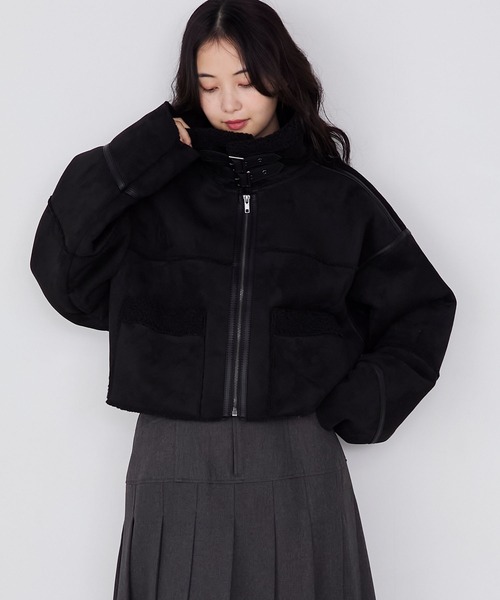 FORKSY. | 【forksy.】ヴィンテージライクショート丈フェイクボア