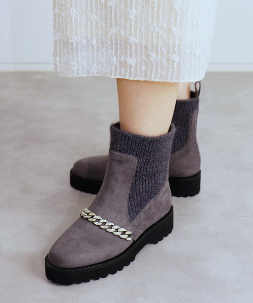 W ULTRA MINI FRINGE BLING グレー 11215 美品