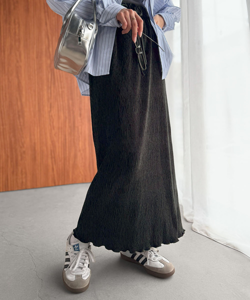 frill midi flared skirt / フリルボリュームスカート frill midi flared skirt / フリルボリュームスカート（スカート