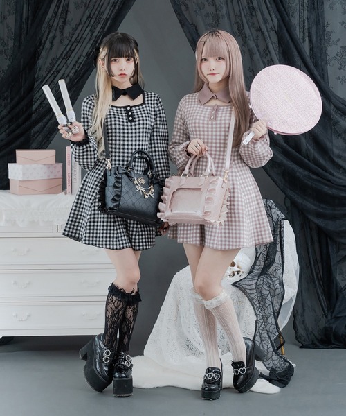 オーロラレースBIG姫痛バ ピンク パルエルフィー オーロラレースBIG姫痛バ/地雷系 量産型（ショルダーバッグ