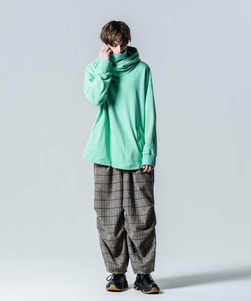 glamb ☆ 美品 Neck Layered Knit Hoodie glamb ☆ 美品 Neck Layered Knit Hoodie
