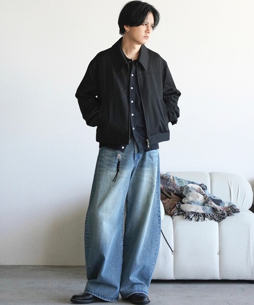 WYM LIDNM | TECH WOOL GABARDINE ZIP BLOUSON【SET-UP】 - Buyee, an