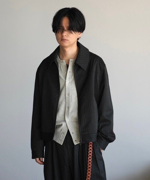 WYM LIDNM | TECH WOOL GABARDINE ZIP BLOUSON【SET-UP】 - Buyee, an