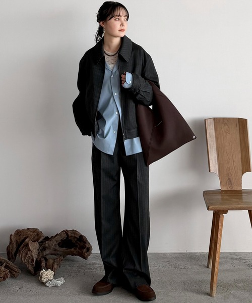 WYM LIDNM | TECH WOOL GABARDINE ZIP BLOUSON【SET-UP】 - Buyee, an