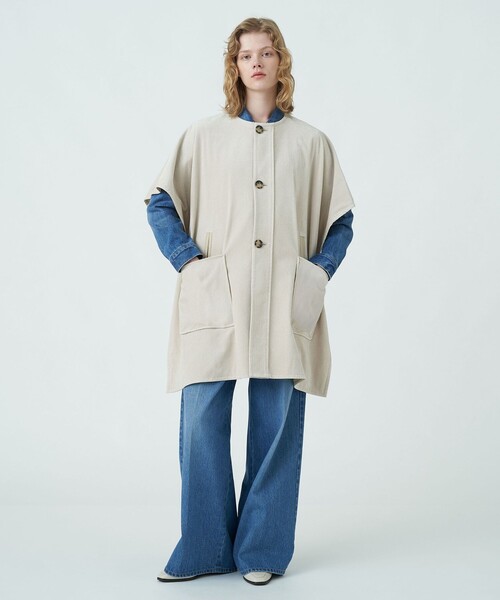 ベスト フラッフィーエンブロイダリー ショートベスト レディース  