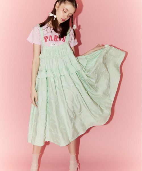 Candy Stripper STAR JACQUARD DRESS