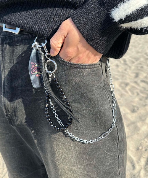 grancy ウォレットチェーン GRANCY】Carabiner Design Layering Wallet Chain / カラビナ