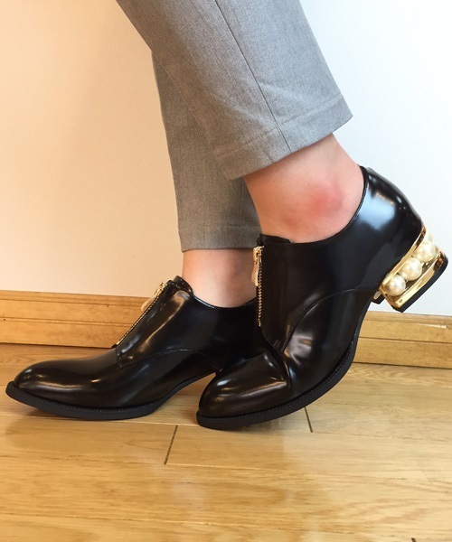 JEFFREY CAMPBELL | センタージッパーパールヒールシューズ