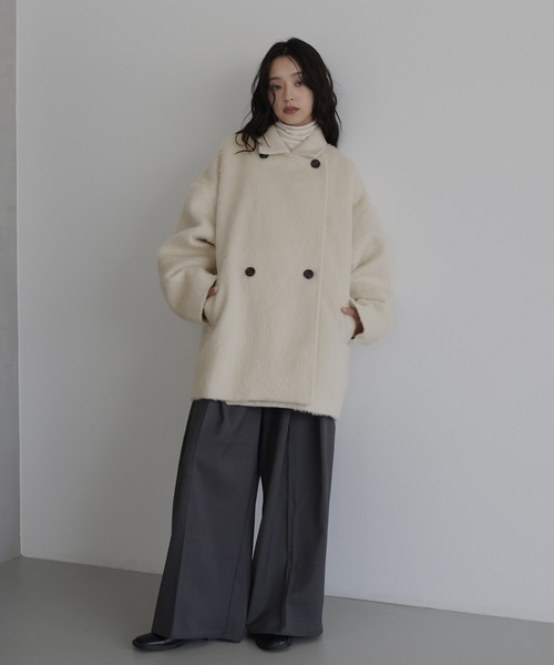 HELLAM | シャギーミドルコート - Buyee, an Online Proxy Shopping