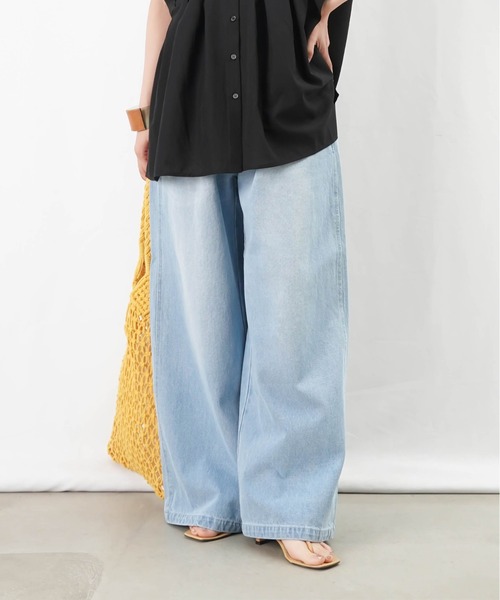 LUCA/LADY LUCK LUCA | LC/LLL カット布帛切替ワンピース - Buyee, an