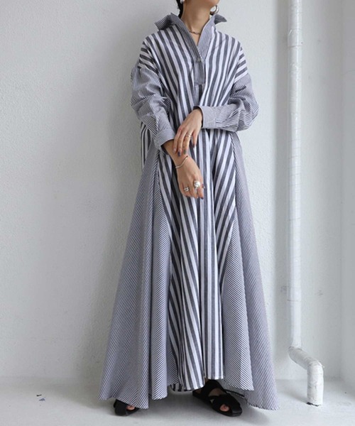Antiqua ストライプシャツワンピ Buyee An Online Proxy Shopping Service Shop At Zozotown Bot Online