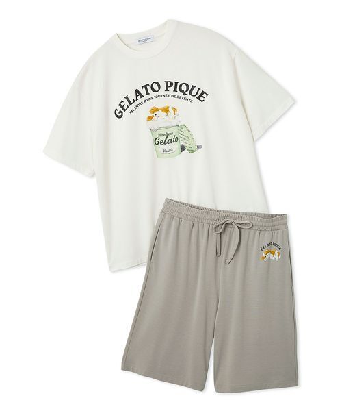 GELATO PIQUE | 【HOMME】【接触冷感】スリーピングドッグワンポイント