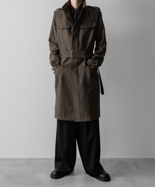 ATO | STAND COLLAR MILITARY COAT - Buyee, an Online Proxy Shopping
