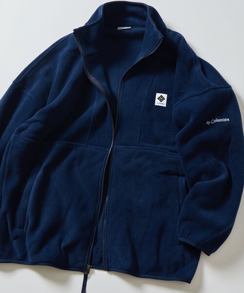 Columbia コロンビア 別注ナイロンフリースリバーシブルブルゾン 黒 L 
