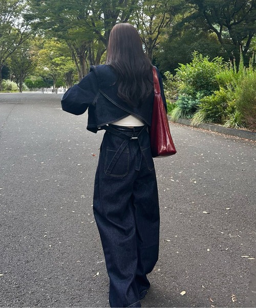 EHRE STYLE | ジャケットorアウター二刀流ノーカラーショート丈コート