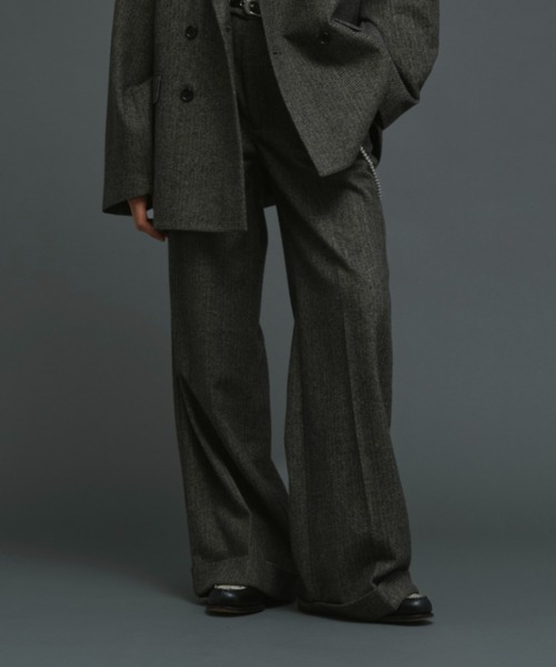 SOERTE | Wide straight slacks/ワイドストレートスラックスパンツ