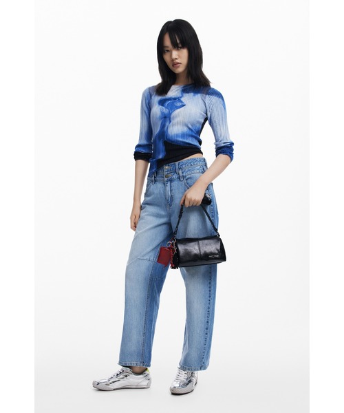 DESIGUAL | 【SALE対象外】REPRISE GALAXY BLACK NARON PU スタッズ 