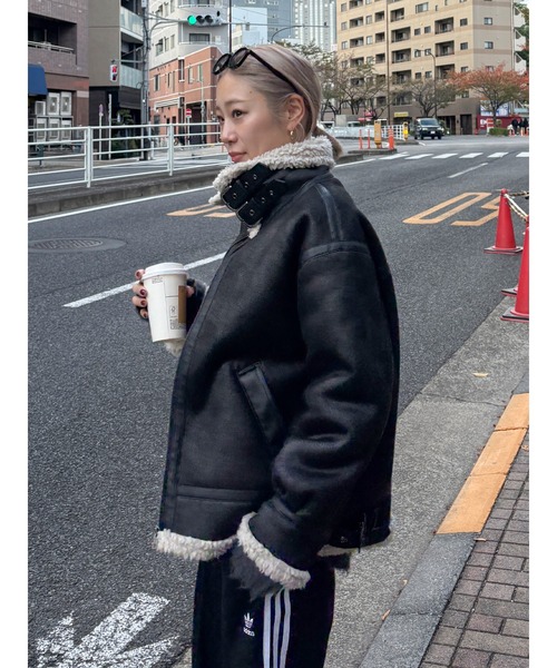 CHERI SINCE1985 | ドローストリングフードパディング中綿ミドルコート