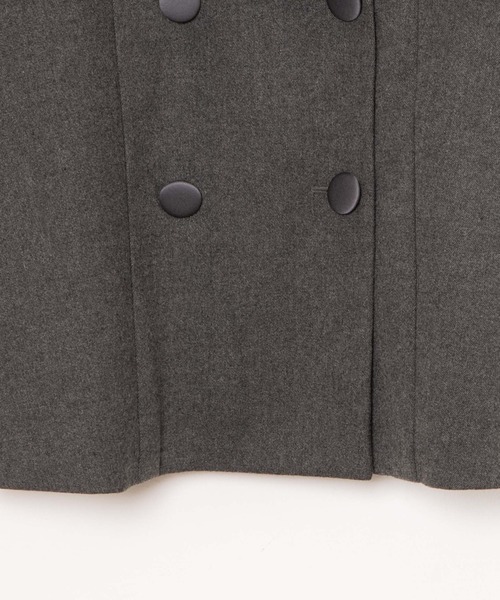 タグ付未使用　ANNE  ピーコート サイズ15　大きなサイズ ANY SIS 【セットアップ可】メルトンライク ピーコート （ネイビー