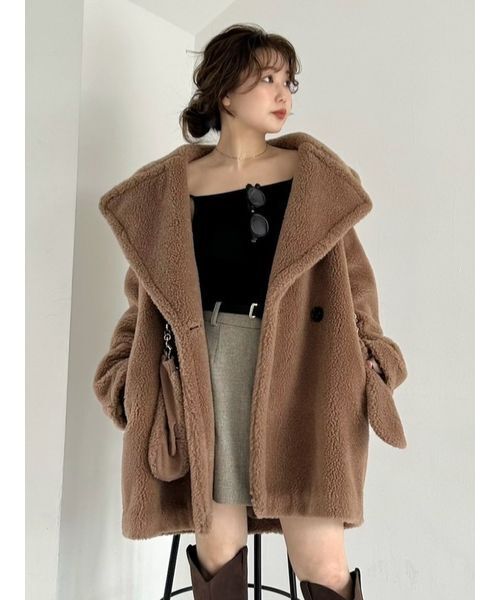 FRAY I.D | ECOPELボアミドルコート - Buyee, an Online Proxy