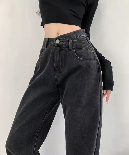 na.eデニム Wide Loose Jeans _Deep Blue | Na.e