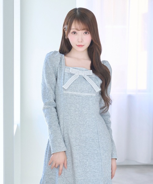 ROSE MUSE | Lace ribbon knit sew one piece - Buyee, an Online