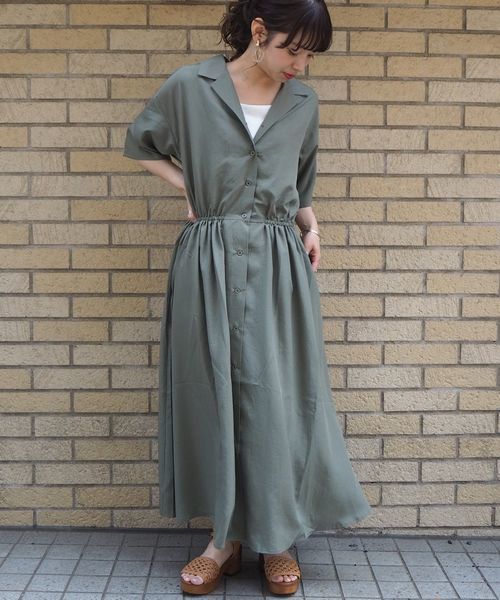 Tiptop ss新色登場 5分袖開襟ワンピース Buyee An Online Proxy Shopping Service Shop At Zozotown Bot Online