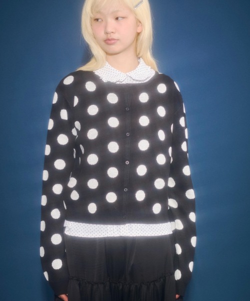 FEKETE dots & stars × stripe scarf マフラー FEKETE dots & stars × stripe scarf マフラー Shinagawa Polka Dot