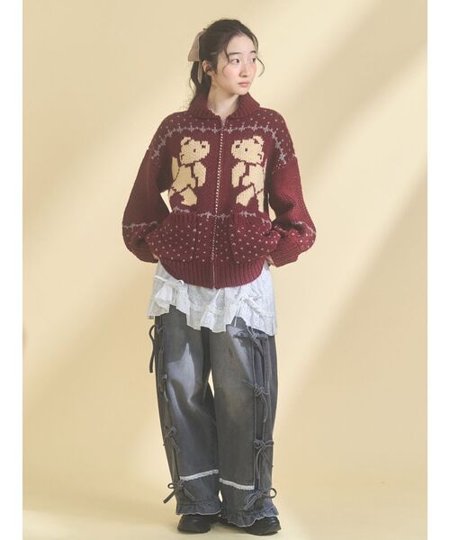 MERRY JENNY | バレルレッグリボンデニムパンツ - Buyee, an Online