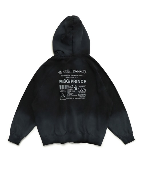 MASONPRINCE | 品質タグプリント ダブルZIPパーカー WY6216 