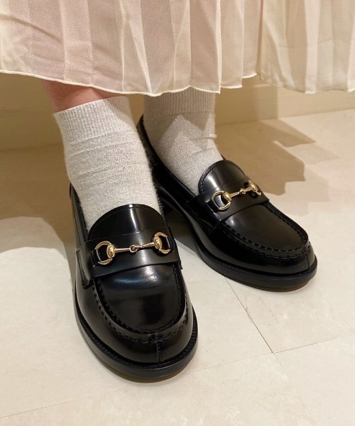 HARUTA | HARUTA ハルタ 本革 3E ヒールアップビットローファー