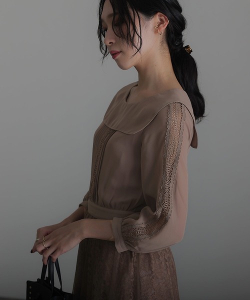 atloミモレ丈&袖ありフォーマルカシュクール　オケージョンドレス【タグ付】新品 atlo ドレス ミモレ丈＆袖ありフォーマルカシュクールセレモニー